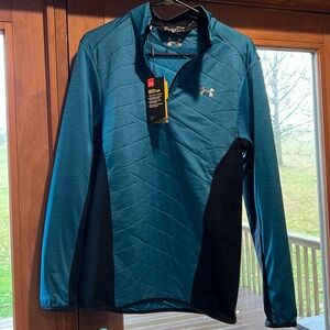 Under Armour Golf Quarter Zip Jacket Loose Fit Coldgear Reactor